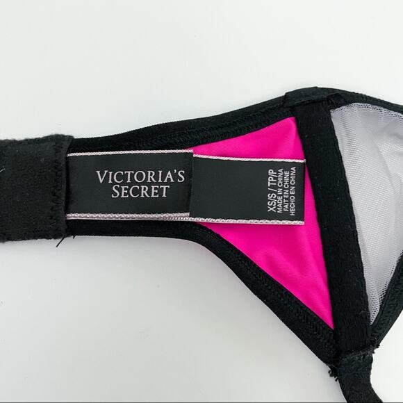 Victoria’s Secret Garter Belt XS/S Pink Black - Picture 7 of 11